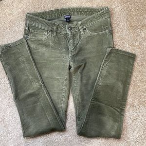Patagonia skinny corduroy pants.